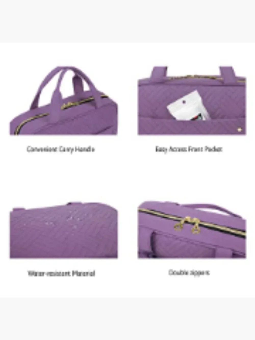 BAGSMART Toiletry Bag with Hanging Hook, Water-Resistant Travel Makeup
